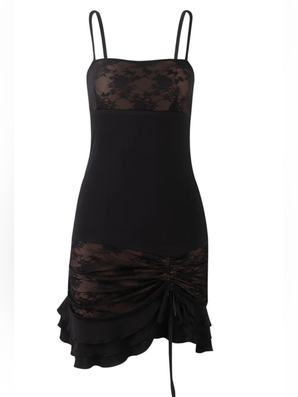 Tiger Mist NWT Black Hudda Lace Mini Dress